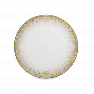 Тарелка закусочная, 23 см, костяной фарфор, белый, золото, серия Сверкание топаза, NARUMI, Япония, НОВИНКИ
