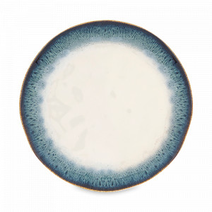 Тарелка обеденная, 26 см, фарфор, синий, серия Nuances, EASY LIFE (R2S), Италия, Красивые тарелки для сервировки