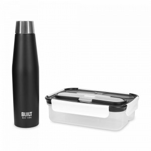 Набор для ланча, 5 предметов, нержавеющая сталь, черный, серия Built, KITCHEN CRAFT, Великобритания, Kitchen Craft Built