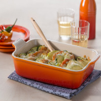 Форма для запекания, 19 х 14 см, керамика, оранжевый, серия Flame, LE CREUSET, Франция_00805150053461976496.jpg