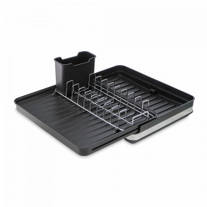 Сушилка для посуды раздвижная Atle, пластик, сталь, черный, SMART SOLUTIONS, Россия, Сушилки для посуды