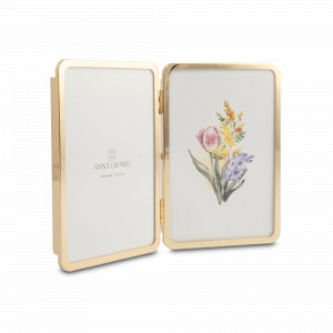 Рамка для 2-х фотографий, 22 х 16 см, металл, стекло, золотистый, серия Museum, ANNA LAFARG, Китай, Рамки для фото