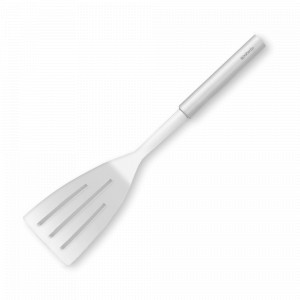 Лопатка с прорезями, 35,7 см, нержавеющая сталь, стальной, серия Profile New, BRABANTIA, Бельгия, Металлическая кухонная лопатка