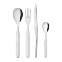 Набор столовых приборов на 6 персон, 24 предмета, нержавеющая сталь 18/10, серия Vidal, BUGATTI Cutlery, Италия, 