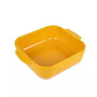 Форма для запекания квадратная, 28 х 28 см, 2.7 л, керамика, желтый, серия Saffron Yellow, PEUGEOT CERAMIC, Франция, 