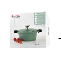Кастрюля с крышкой и накладками на ручки, 20 см, 2.4 л, алюминий, силикон, зеленый, серия Agile, MAXWELL WILLIAMS, Австралия_00817070065891294434.jpg