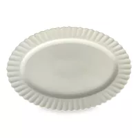 Блюдо овальное White, 35.5 х 24.2 см, фарфор, белый, серия Lynns, ROOMERS TABLEWARE, Великобритания, 