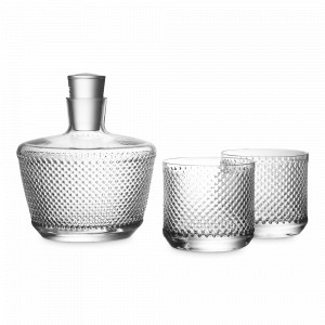 Набор для виски на 2 персоны Scotland, бессвинцовый хрусталь, серия Perfect Serve, KROSNO, Польша, Подарочные бокалы для виски