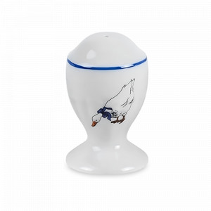 Перечница , 7.5 см, фарфор, белый, декор, серия Гуси, REPAST, Чехия, Гуси REPAST