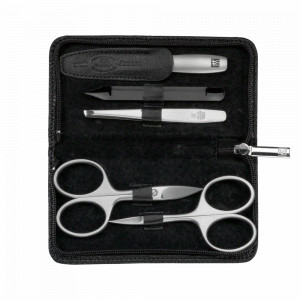 Набор маникюрный в кожаном футляре, цвет чёрный, 5 предметов, Twinox, ZWILLING J.A. HENCKELS, Германия, Мужской маникюрный набор