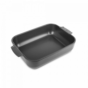 Форма для запекания прямоугольная, 25 х 15.5 см, 1.4 л, керамика, графитовый, серия Slate, PEUGEOT CERAMIC, Франция, PEUGEOT CERAMIC (Франция)