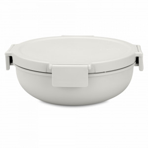 Ланч-бокс салатник, 21 см, 1.3 л, пластик, светло-серый, серия Make &amp; Take, BRABANTIA, Бельгия, Ланч-боксы