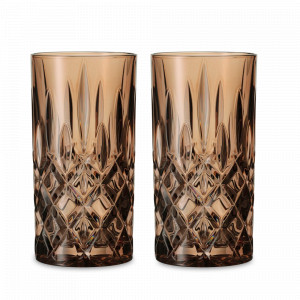 Набор из 2-х высоких стаканов Colors, 395 мл, хрустальное стекло, коричневый, серия Noblesse, NACHTMANN, Германия, Набор бокалов для коктейлей