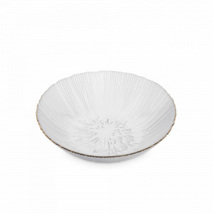 Салатник , 17 см, стекло с золотистым кантом, серия Wenge, ANNA LAFARG, Китай, Салатники, чаши сервировочные