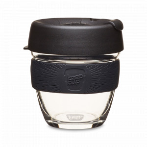 Кружка дорожная Black S, объем: 227 мл, материал: закаленное стекло, цвет: черный, серия Brew, KEEPCUP, Австралия, Термокружки