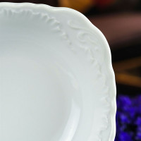 Салатник , 17 см, фарфор, белый, серия Rococo, REPAST, Чехия_00821600044781655224.jpg