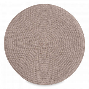 Салфетка подстановочная круглая, 38 см, полипропилен, коричневый, серия Matera, ANNA LAFARG, Китай, Предметы интерьера ANNA LAFARG
