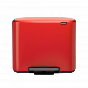 Контейнер для мусора с педалью, 36 л, нержавеющая сталь, красный, серия BO PEDAL BIN, BRABANTIA, Бельгия, BRABANTIA (Бельгия)