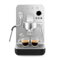 Кофемашина - эспрессо с капучинатором, нержавеющая сталь, пластик, черный матовый, SMEG, Италия_00817720048603153819.jpg