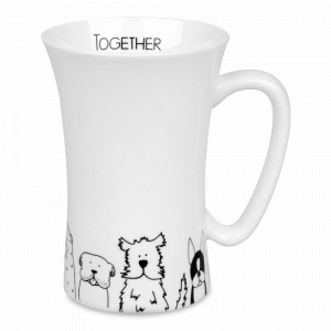 Кружка «Забавные собаки», 630 мл, костяной фарфор, белый, KOENITZ, Германия, Белые кружки