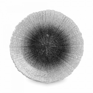 Тарелка обеденная, 28 см, стекло, серебристый, серый, серия Avila, ANNA LAFARG, Китай, Тарелки