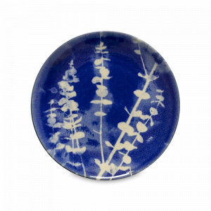 Тарелка закусочная Lomo, 21.6 см, керамика, белый, синий, серия Elements, COSTA NOVA, Португалия, Тарелки синие