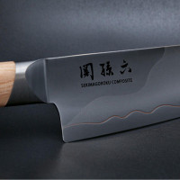 Нож кухонный, поварской Сантоку, 16.0 см, серия Seki Magoroku Composite, KAI, Япония_00810130058173079190.jpg