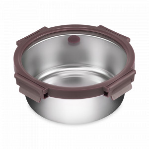 Ланч-бокс , 1,5 л, нержавеющая сталь, фиолетовый, SMART SOLUTIONS, Россия, Ланч-боксы