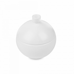 Сахарница , 230 мл, костяной фарфор, белый, серия Плиссе, DECOR DE TABLE, Россия, Сахарницы