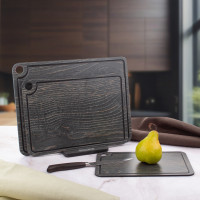 Набор из 3-х разделочных досок на подставке, дуб Бренди, в подарочной упаковке, композитный материал, серия Elegance, ComposeEat, Россия_00816080041179485226.jpg