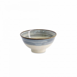 Салатник порционный, 16 см, 600 мл, керамика, серый, кремовый, серия Unkai, TOKYO DESIGN, Нидерланды, Пиалы, салатники индивидуальные