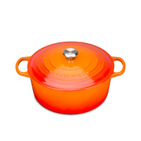 Кастрюля , 3,3 л, 22 см, чугун, оранжевый, серия Flame, LE CREUSET, Франция