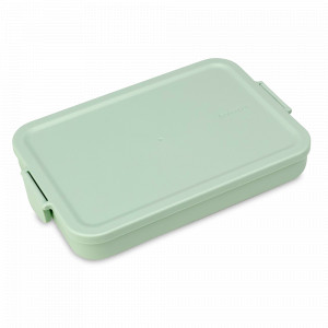 Ланч-бокс плоский, 25.5 х 16.6 см, пластик, мятный, серия Make &amp; Take, BRABANTIA, Бельгия, Ланч-боксы