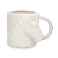 Кружка «Конь», 500 мл, фарфор, белый, рельеф, серия Horse, ANNA LAFARG, Китай