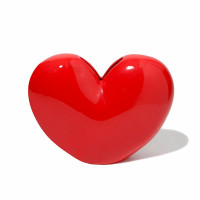 Ваза для цветов, 15.5 см, керамика, красный, серия Love, DOIY, Испания_00819740048653951081.jpg