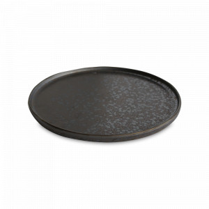 Тарелка обеденная Brown, 24.5 см, каменная керамика, коричневый, черный, серия Umberto, ROOMERS TABLEWARE, Нидерланды, Тарелки обеденные