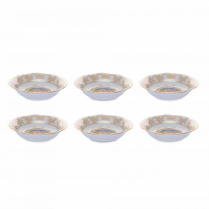 Набор из 6-ти порционных салатников Мадонна, 15.5 см, фарфор, перламутр, серия Мария-Тереза, REPAST, Чехия, Мария-Тереза REPAST