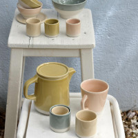 Стакан , 130 мл, керамика, кремовый, серия Cantine, JARS, Франция_00808540039757007833.jpg