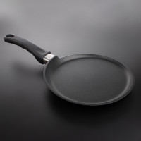 Сковорода для блинов, диаметр 24 см, высота 1 см, для индукционных плит, фиксированная ручка, литой алюминий с антипригарным покрытием, толщина дна - 9 мм, серия Frying Pans Titan, AMT, Германия_00813490055212977104.jpg