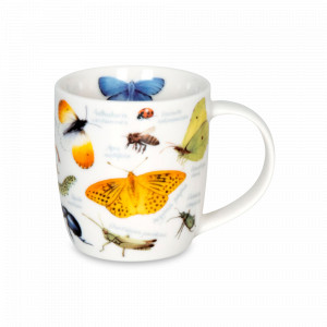 Кружка «Насекомые, Мария Мелер», 200 мл, костяной фарфор, белый, KOENITZ, Германия, KOENITZ (Германия)