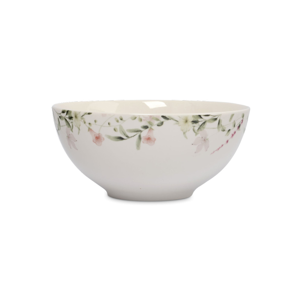 Салатник порционный, 16 см, 700 мл, фарфор, белый, декор, серия Bunny, ANNA LAFARG, Китай