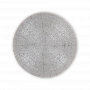 Салфетка подстановочная круглая, 36 см, бисер, серебристый, серия Bijou, ANNA LAFARG, Китай, Салфетки подстановочные ANNA LAFARG