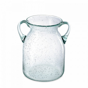 Ваза для цветов, 17.5 см, стекло, голубой, серия Flowi, LIBERTY JONES, Россия, Flowi LIBERTY JONES