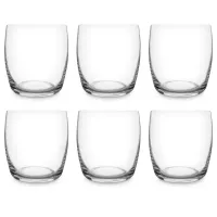 Набор из 6-ти стаканов для виски, 380 мл, хрустальное стекло, серия Glamour, RCR, Италия, 