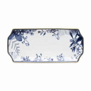 Блюдо прямоугольное, 36 см, фарфор, белый, декор, HOMEFEEL, Россия, HOME FEEL (Россия)