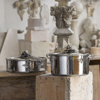 Сотейник из нержавеющей стали, диаметр: 26 см, объем: 5 л, крышка с посеребренной декорированной ручкой, серия Opus Prima, RUFFONI, Италия_00776410072893027575.jpg