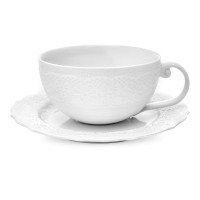 Пара чайная Emily, 250 мл, фарфор, белый, WALMER, Великобритания