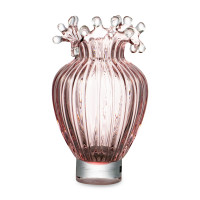 Ваза Роялти, 19.5 см, стекло, розовый, Rasteli, Бельгия_00812030042032203812.jpg