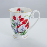 Кружка Душистый горошек Летний сад, 280 мл, костяной фарфор, белый, декор, серия Stechcol, ANNA LAFARG, Китай_00814740060482448654.jpg