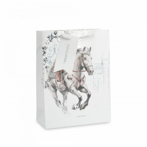 Пакет подарочный «White horse», 18 х 24 см, бумага, белый, серия Horse, ANNA LAFARG, Китай, Horse ANNA LAFARG